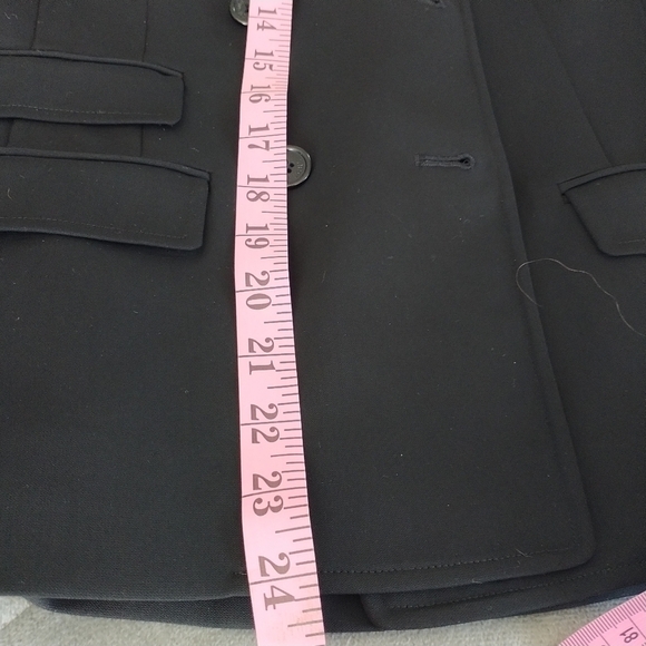 Yansi Fugel Classic Doubleo Breasted Black Blazer Jacket 10 - Picture 12 of 15
